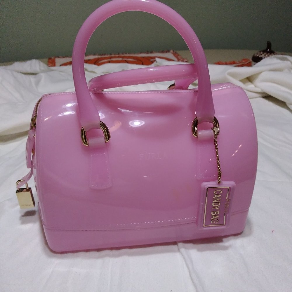 Furla Pink Candy Jelly Bag